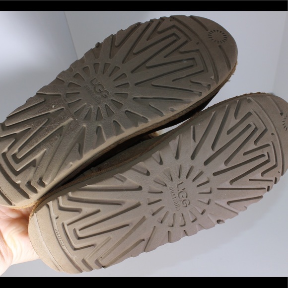 UGG Big Girls Sheepskin Shearling Top Slip On Beckham in Chestnut Girls Size 3 - Picture 15 of 15